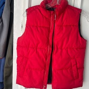Old Navy Bright Red Quilted Vest